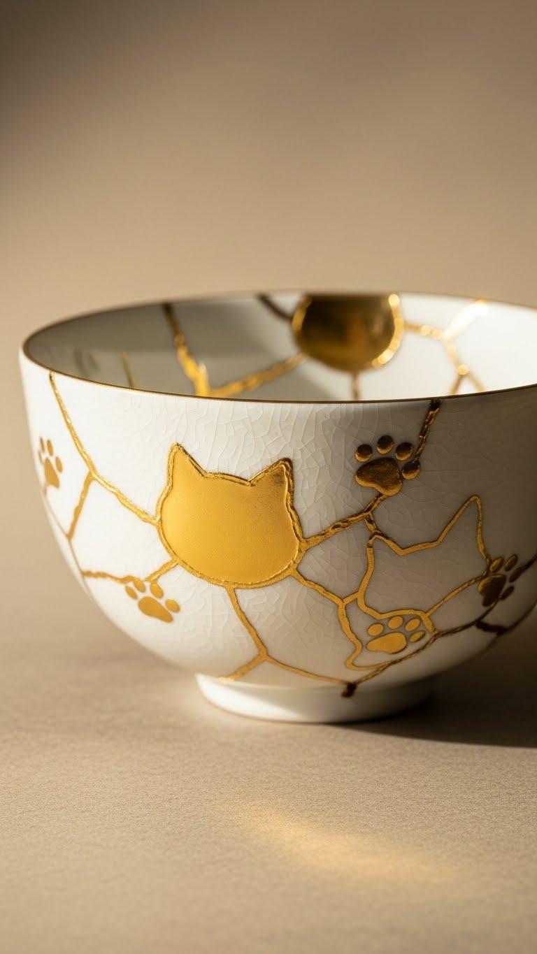 金継ぎの器ニャ