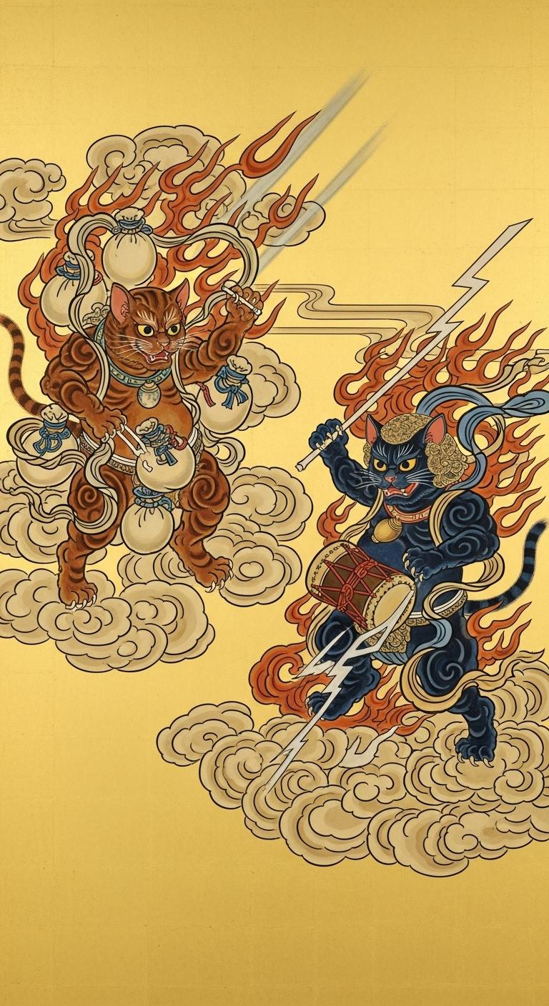 風神猫雷神猫