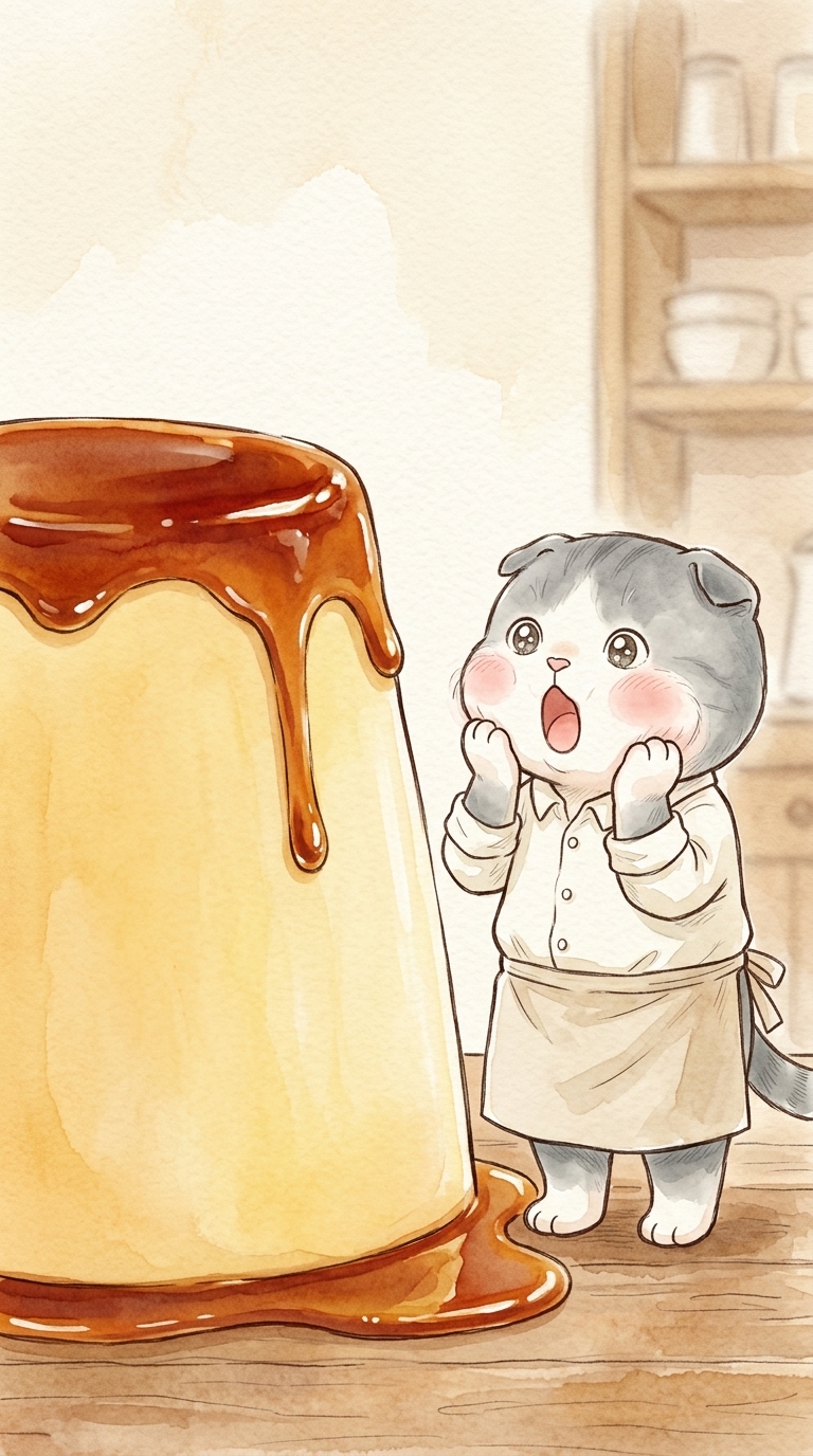大きすぎるプリン