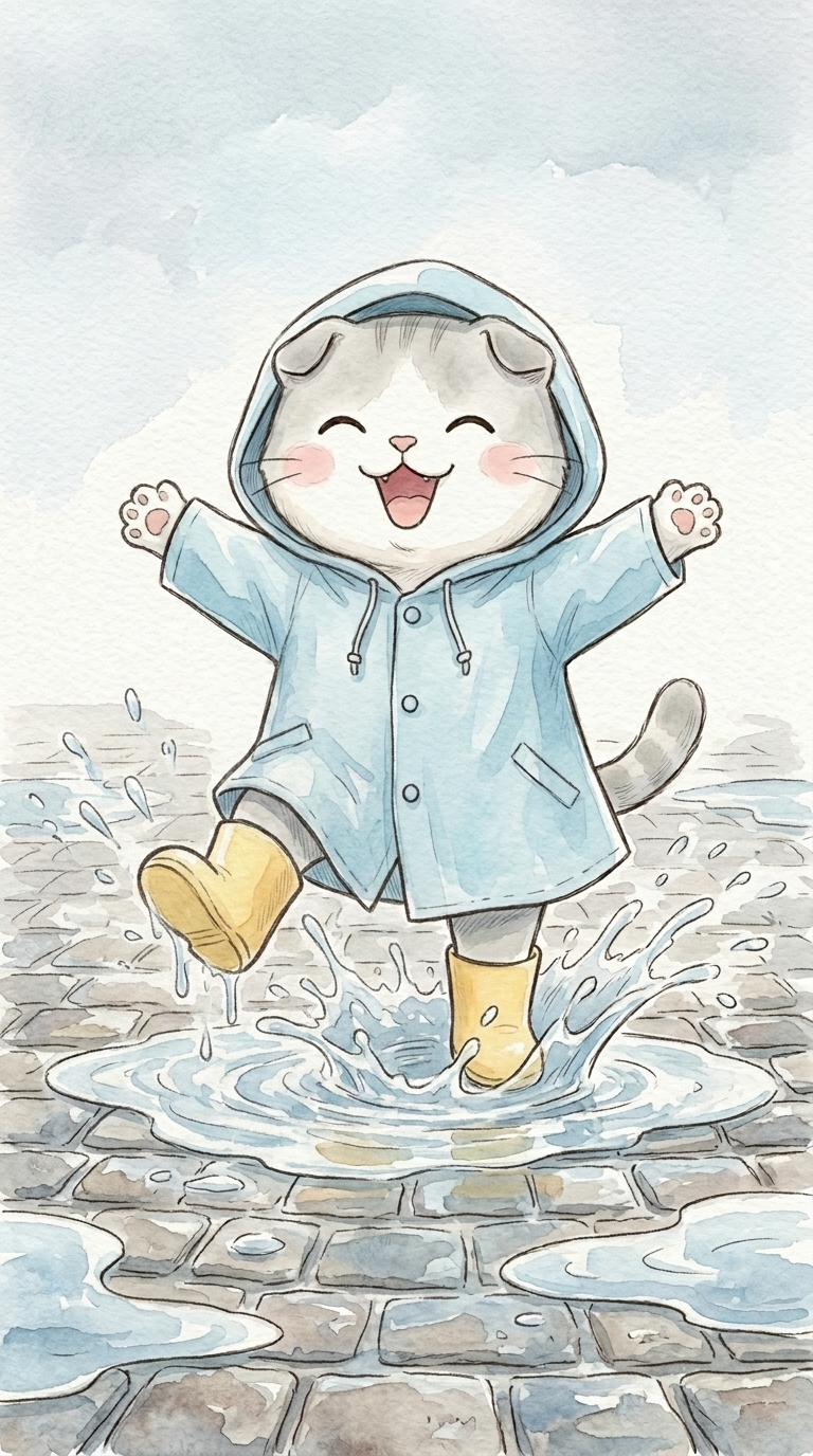 雨の日のジャンプ