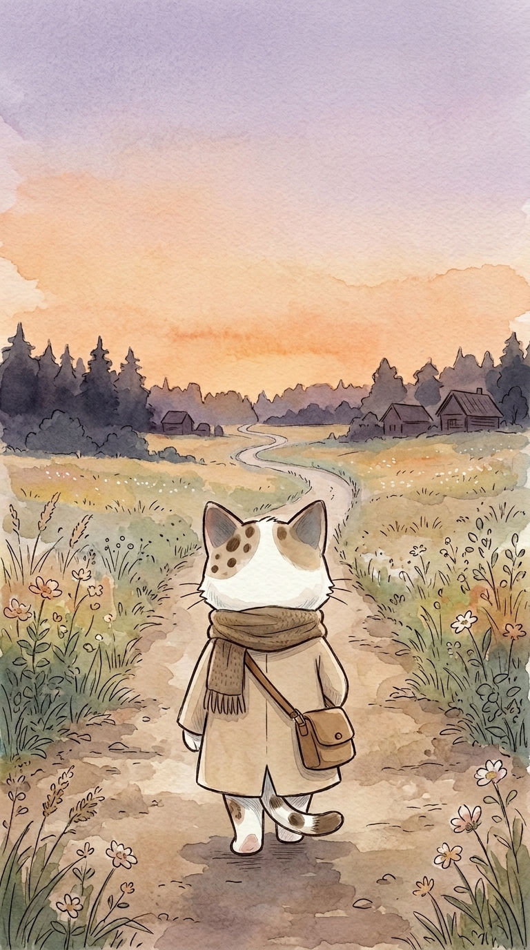 夕暮れの帰り道