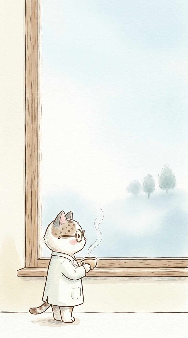 朝の窓辺