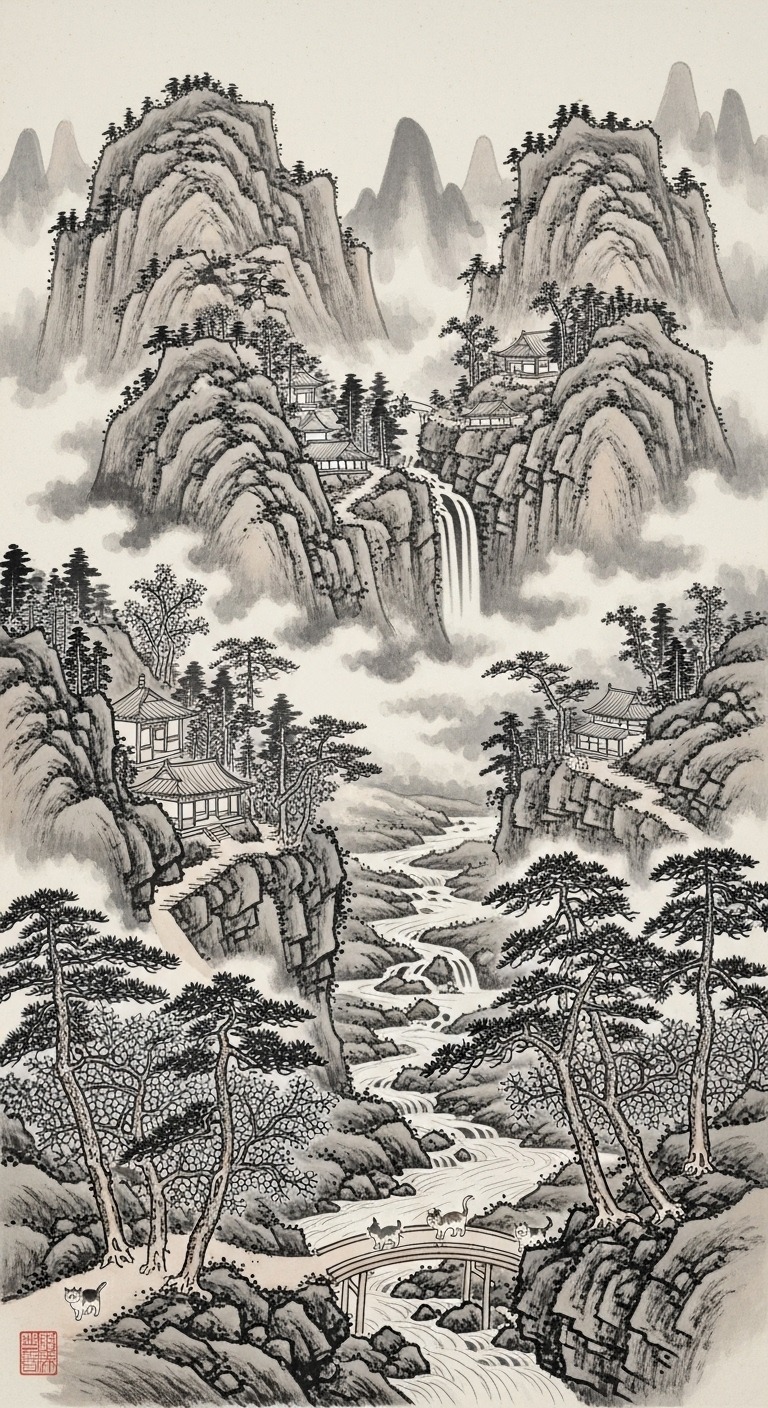 山水ニャン巻