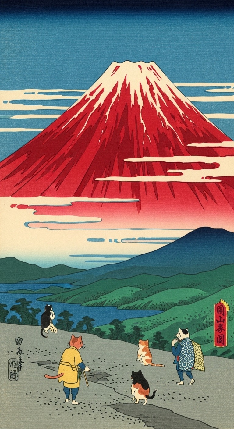 赤富士ニャ