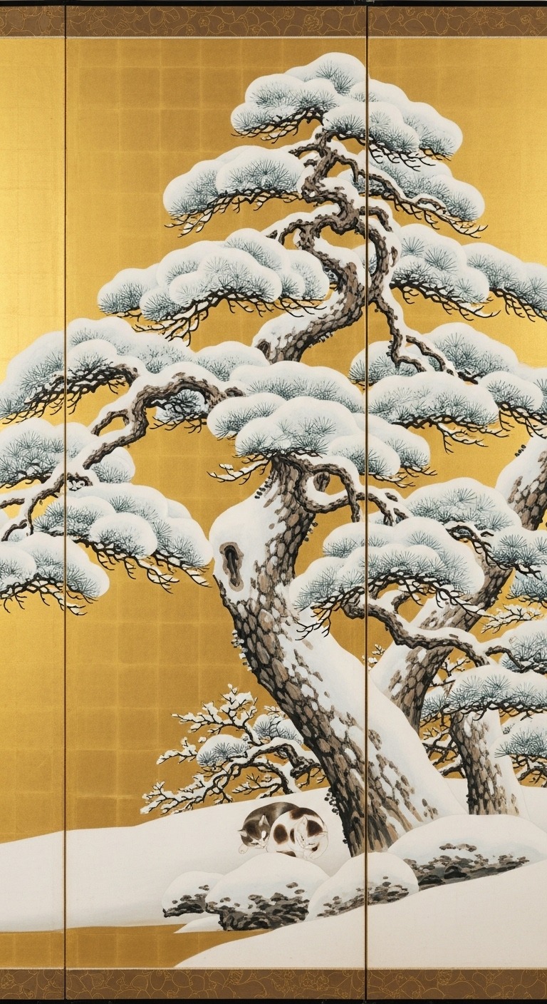 雪松図ニャ